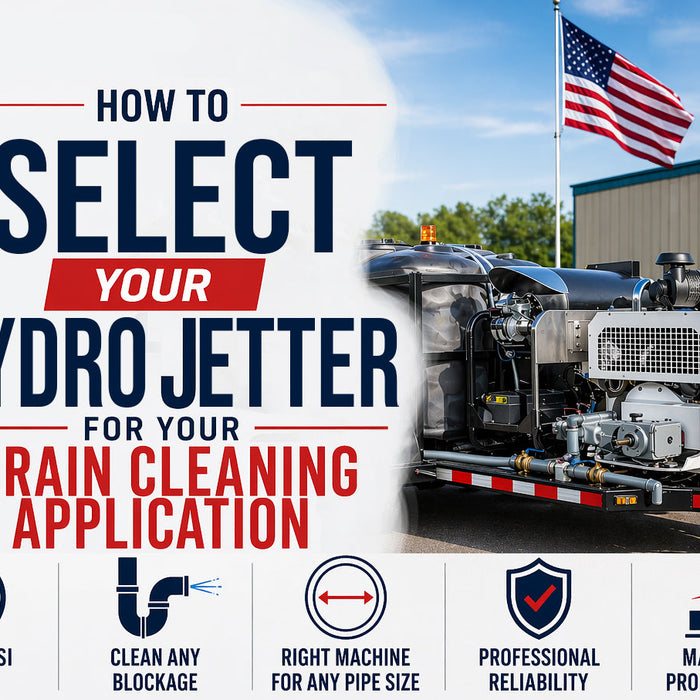 How to Select Your Hydro Jetter for Your Drain Cleaning Application