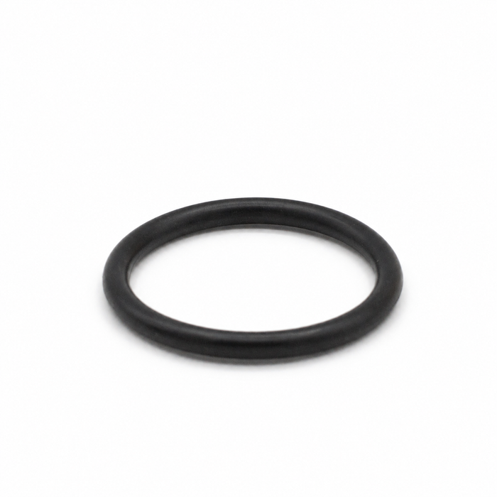 US Jetting pump face O-ring replacement seal for high-pressure hydro jetter pump inlet manifold, shown at an angle for pump leak repair and maintenance.